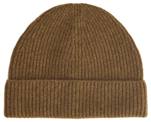 Everlane Unisex Adult Everlane The Cashmere Ribbed Beanie - color: Heathered Toffee