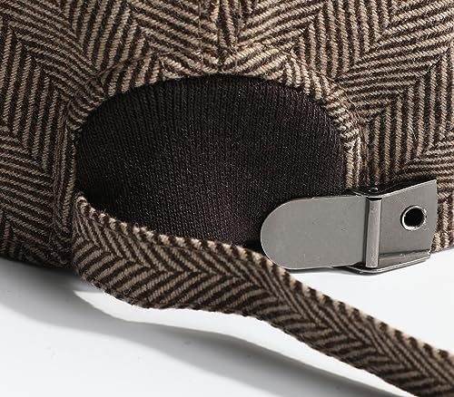 Sumolux Mens Newsboy Hat Flat Cap Gatsby Lvy Irish Hats Driving Cabbie - color: A Coffee