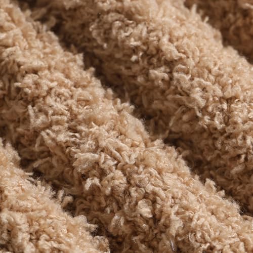 Baby Boys Knit Hat Winter Toddler Girls Balaclava Cute Animals Ear Hat Soft Fleece Lining Cap 6M-24M - color: Khaki-bear