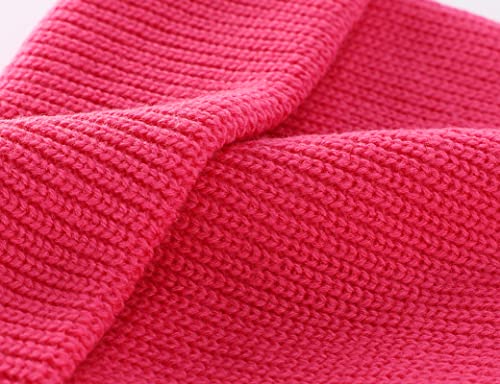 Connectyle Classic Double Layer Knit Beanie Hat Warm Thick Acrylic Winter Hats Daily Cuffed Beanies Watch Hat for Men Women - color: Hot Pink
