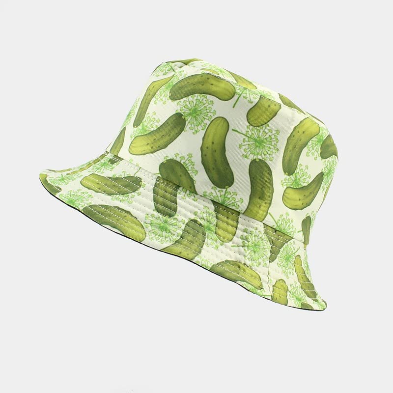 Quanhaigou Bucket Hats Unisex Summer Travel Beach Fisherman Cap for Men Women Teens - color: Green