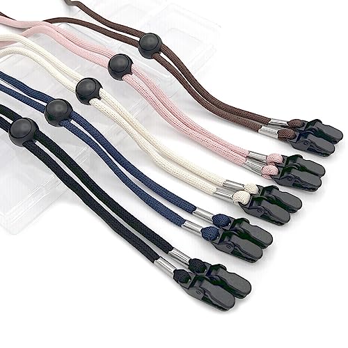 Windproof Hat Lanyard with Adjustable Chin Cord and Strap Clips - Travel Hat Keeper