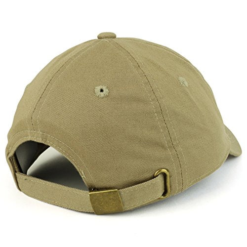 Trendy Apparel Shop Plain Unstructured Relaxed Style Dad Hat - color: Khaki