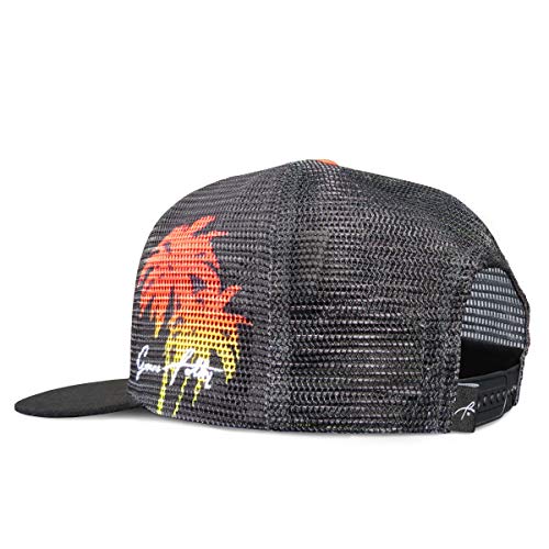 Grace Folly Trucker Hat for Men & Women. Snapback Mesh Caps - color: Flamingo