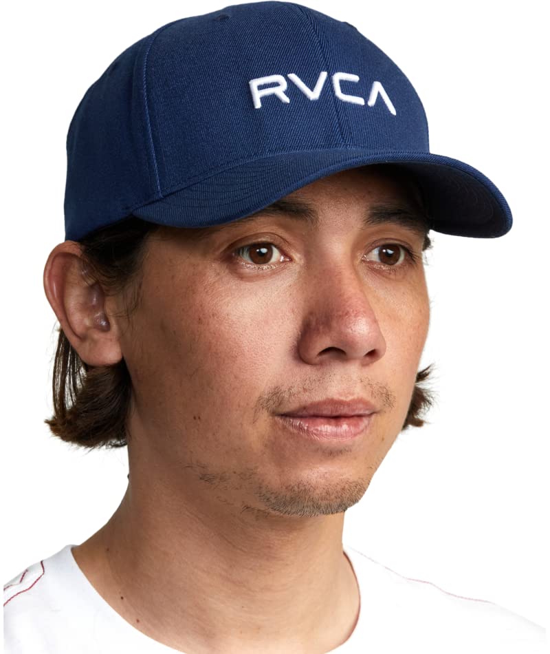 RVCA Men's RVCA Flexfit - color: Navy, size: Small-Medium