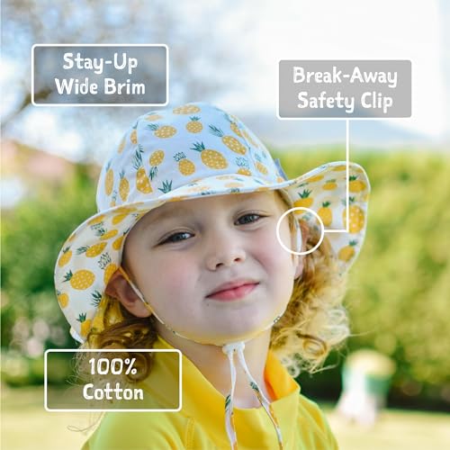JAN & JUL Adjustable Cotton Floppy Sun Hat with 50+ UPF Protection for Boys - color: Dino Kids, size: 5-12 Years