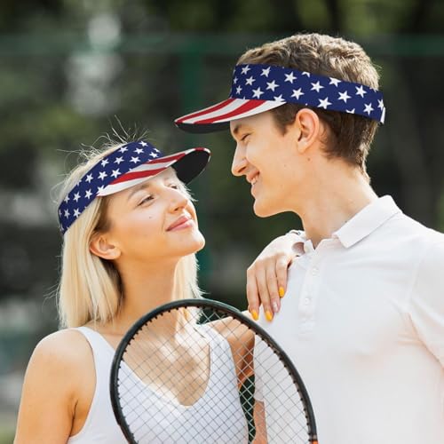 United States 250th Anniversary Hat America Patriotic Visor Caps for Women Men Adjustable Sun Hat - color: American Flag 5