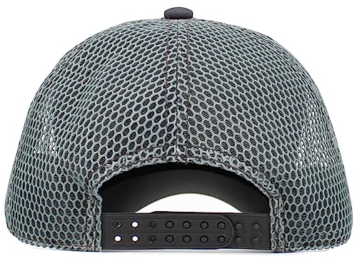 KBETHOS Praying Hands Rosary Dad Hat Baseball Cap Unconstructed Polo Style Adjustable Unisex - color: Dark Gray Almighty Mesh Ballcap