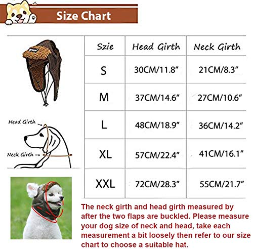 Leconpet Dog Aviator Hat, Dog Winter Pilot Hat with Ear Flaps for Cold Weather (XXL, Black) - color: Black, size: 2X-Large (Pack of 1)