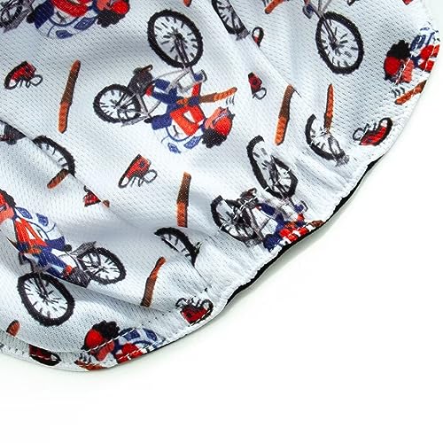 Funny Cycling Cap - Men and Women Cycling Hat-Under Helmet Bike Cap One Size - color: Aa3
