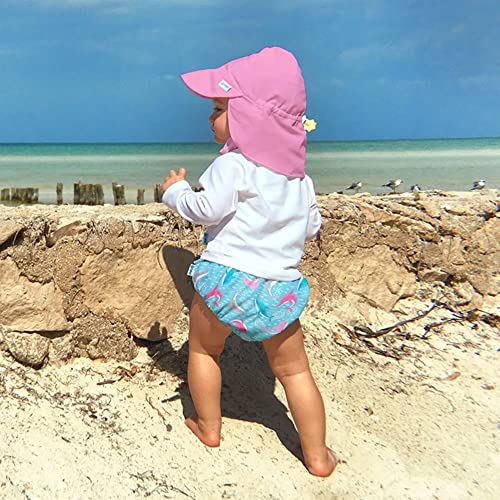 Green Sprouts Unisex-Baby Flap Sun Protection Swim HatHat - color: Light Pink, size: 2-4T