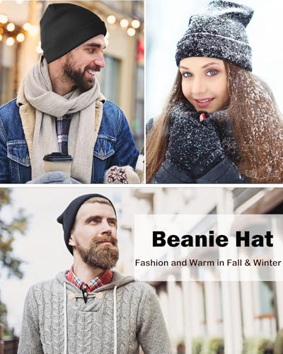Womens Satin Lined Beanie Wool Silk Lining Slouchy Warm Skull Cap - color: 1pcs Dark Purple