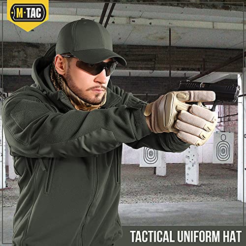 M-Tac Tactical Baseball Cap - Adjustable Plain Workout Ball Cap, Ripstop Hats for Men and Women - color: Army Olive, size: Medium