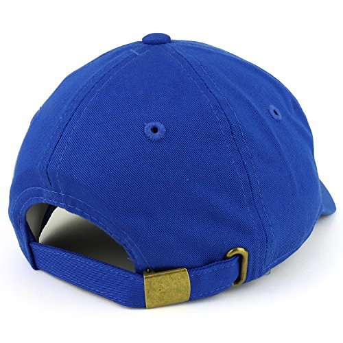 Trendy Apparel Shop Plain Unstructured Relaxed Style Dad Hat - color: Royal