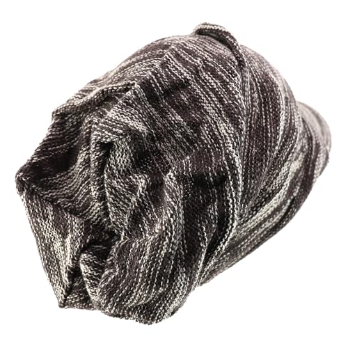 Armycrew Deep Crown Wrinkled Knit Slouch Rasta Beanie Visor - color: Brown Marled