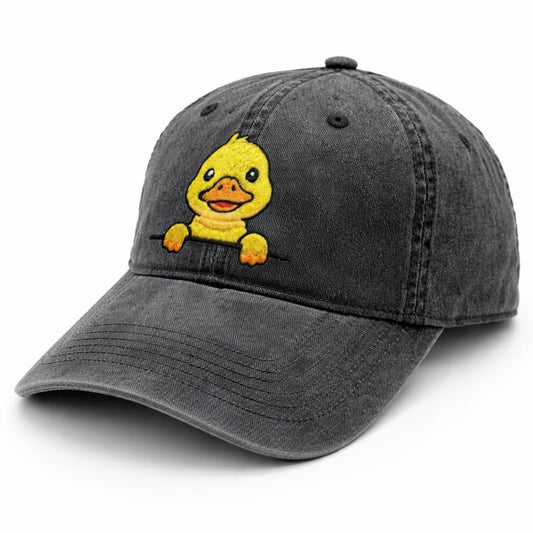 WOAIDY Embroidered Baseball Cap for Men & Women - color: Peeking Duck
