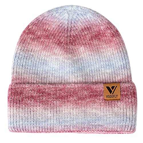 Vgogfly Beanie Men Slouchy Knit Skull Cap Warm Stocking Hats Guys Women Striped Winter Beanie Hat Cuffed Plain Hat - color: Z - Mix 10