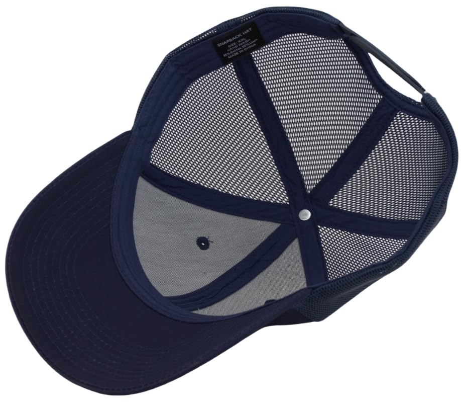 TSSGBL Snapback Trucker Hats Baseball Caps Adjustable Blank Mesh Back Ball Caps for Men Women - color: Navy2, size: X-Large-XX-Large