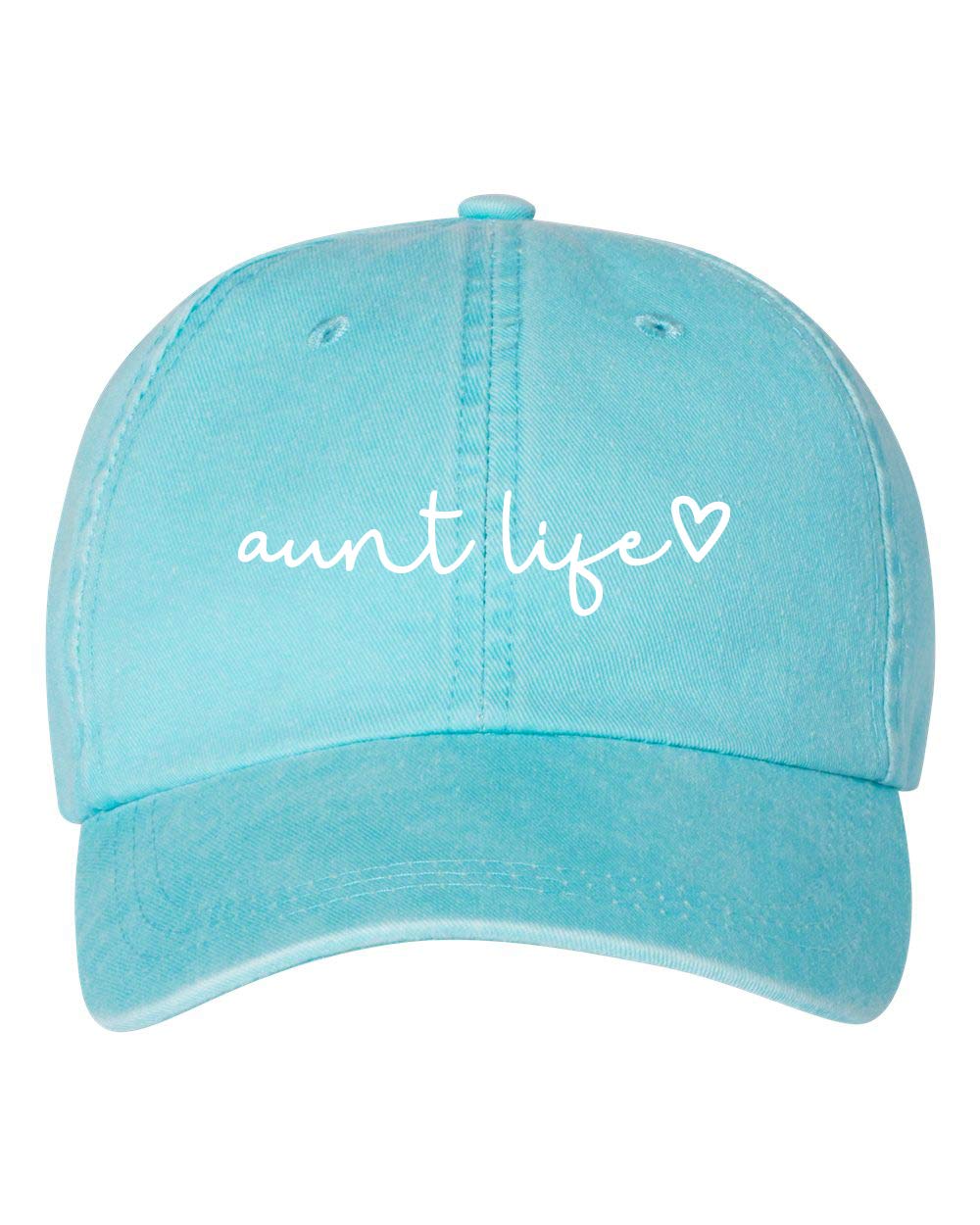 Aunt Life Script Heart Dad Hat Baseball Cap Adjustable New - color: Grey Pigment