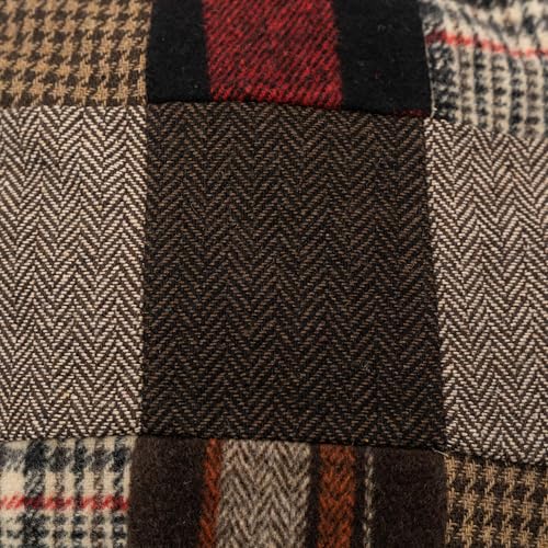 Men's Classic Patchwork Herringbone Checker Plaid Newsboy Ivy Hat Flat Cap - color: Red, size: Large-X-Large
