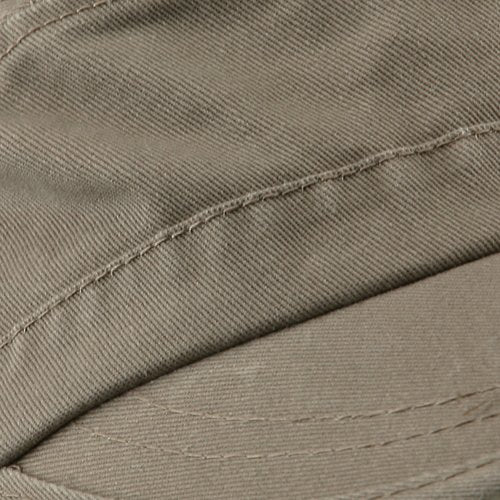 e4Hats.com Enzyme Regular Solid Army Caps - color: Beige