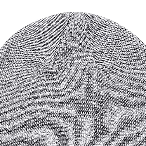 MaxNova Knit Beanie Hat with Smile Face for Men/Women - color: Light Grey Smile
