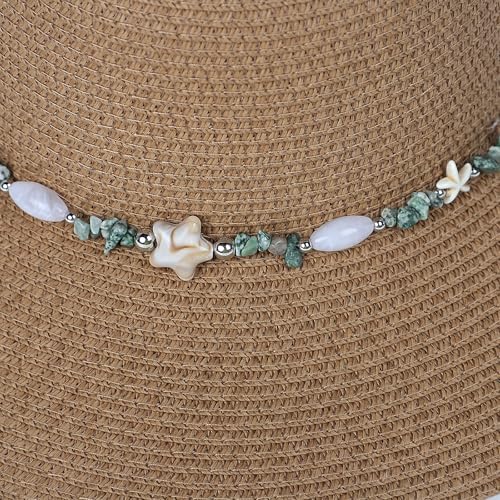Womens Straw Sun Hat Wide Brim Summer Beach Hat with Beaded Trim Summer Foldable Floppy Hat for Travel Vacation UV Protection - color: Light Brown