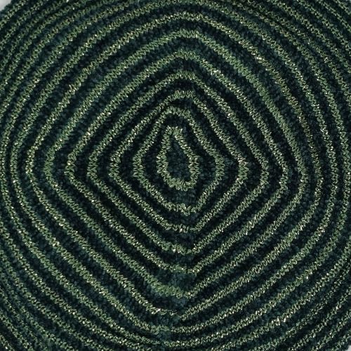 Hair Snood, Knit Slouchy Beret Beanie Lightweight, Jewish Head Coverings for Women, Cancer Headwear for Women Chemo Sleep Hat - color: Huntergreen Circular