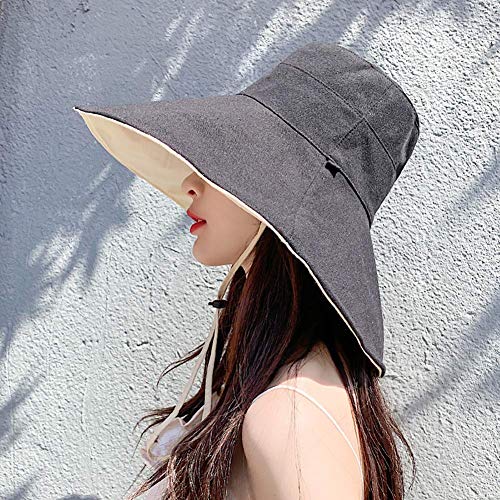 FaroDor Women's Reversible Bucket Hat UV Protection Packable Travel Cap Wide Brim Sun Hats 2026 - color: 3black