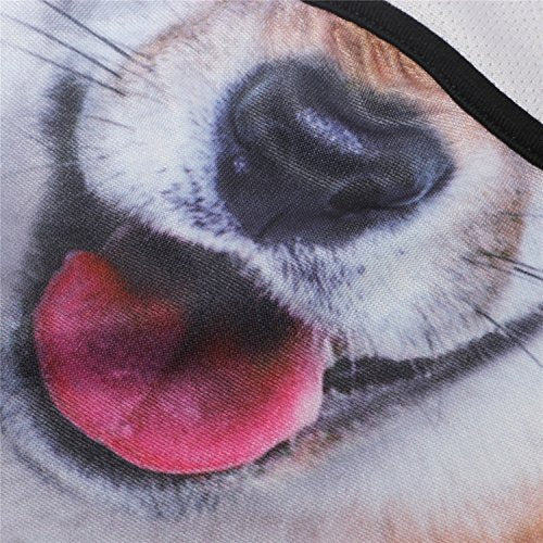 WTACTFUL 3D Animal Ears Balaclava, Breathable Face Mask for Halloween - color: Shiba Inu Meb-04