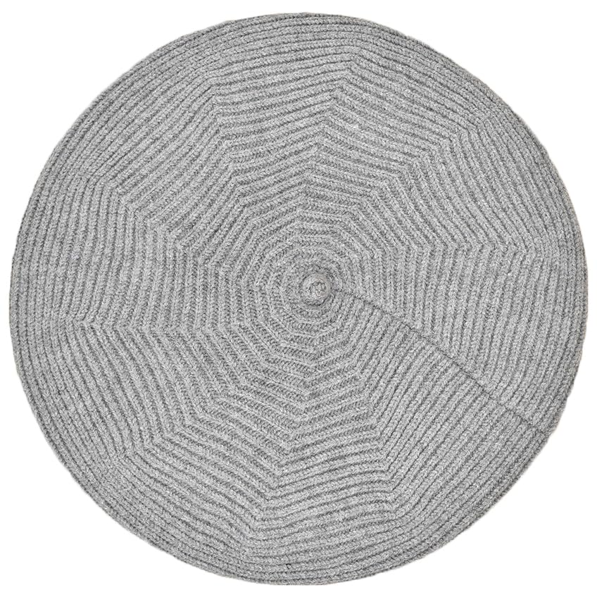 Cotton Knitted Women Beret Hat, French Style Solid Color Beret, Winter Autumn Warm and Soft Beanie Hat - color: Gray