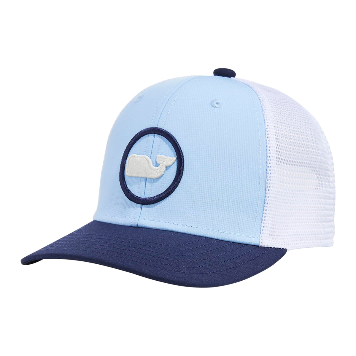 vineyard vines Whale Dot Performance Trucker - color: Nautical Navy