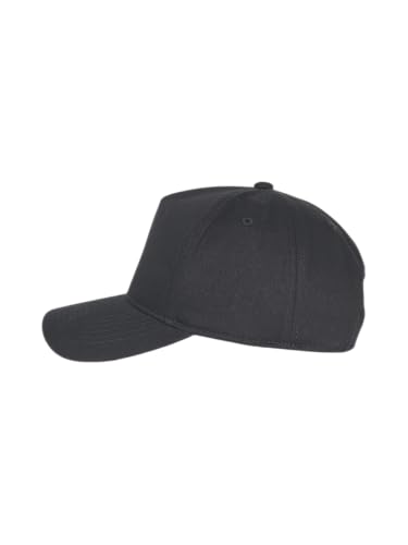 E BY ELIDAN A-Frame Trucker Hat, 5-Panel Blank Snapback - color: Black