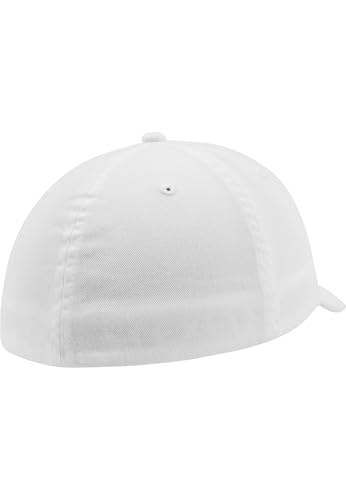 Flexfit Garment Washed Cotton Dad Hat Caps, Unisex, Garment Washed Cotton Dad Hat - color: White, size: Small-Medium