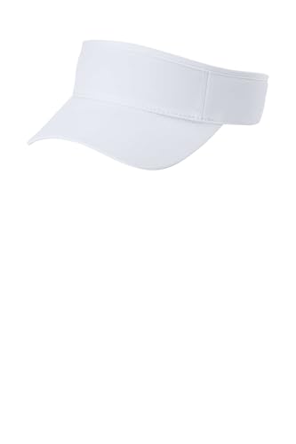 Port Authority Poly Visor - color: White
