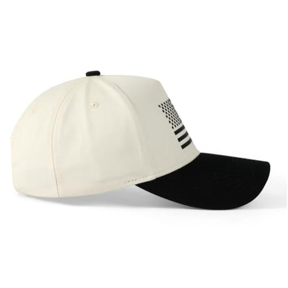 American Flag Hat USA Hat Baseball Cap for Men Women - color: Black