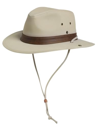 TOP-EX Aussie Safari Sun Hat for Men & Women, UPF 50+ Wide Brim, M-XXL Fit - color: Beige-white, size: Large