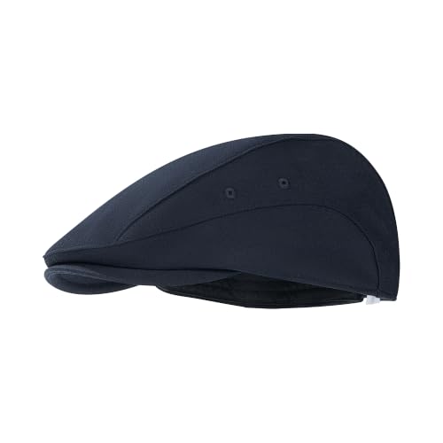 Newsboy Cap for Men Adjustable Flat Ivy Cabbie Gatsby Cap Driving Hunting Hat - color: B-navy, size: Medium