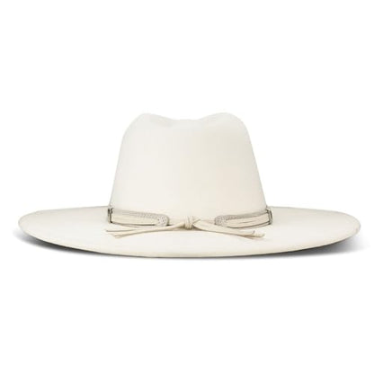 Lucky Brand Womens Ranger Hat | Wide Brim | Felt | Rancher | Americana | Western Inspired | Classic | Fashion | Cowboy - color: Wide Brim Ranger - Cream