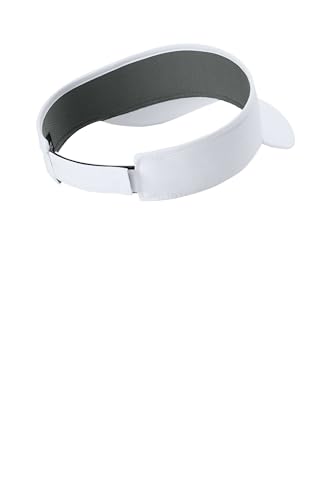 Port Authority Poly Visor - color: White