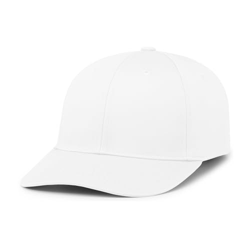 Pacific Headwear Unisex Adult Pacific Headwear Hybrid Snapback Dad Cap - color: White