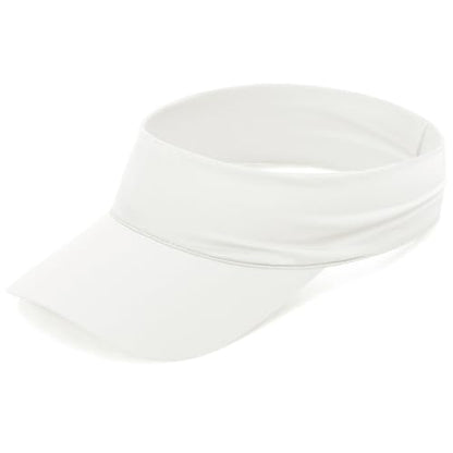 Cooling Sun Stretchy Visor Hat for Men Women,Soft Headband Visors - color: 1-white
