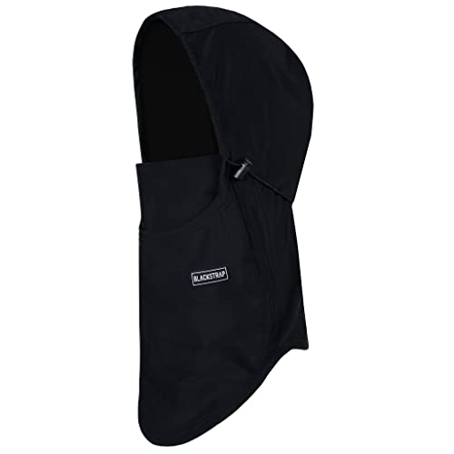 BLACKSTRAP Team Hood Dual Layer Adjustable Balaclava Ski Mask Compatible, Adult Unisex - color: Black