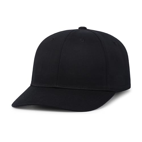 Pacific Headwear Unisex Adult Pacific Headwear Hybrid Snapback Dad Cap - color: Black