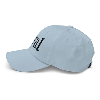 NX Feral Embroidered Curved Bill Cap Relaxed Fit Low Crown Adjustable Dad Hat - color: Light Blue