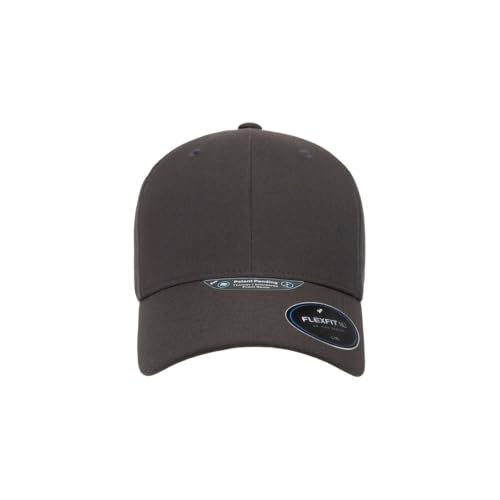 Flexfit NU Tri-Layer Athletic Fitted Baseball Cap with Seam-Sealed Taping - color: Dark Grey, size: Small-Medium
