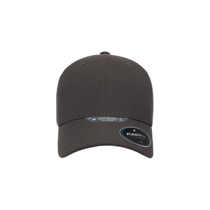 Flexfit NU Tri-Layer Athletic Fitted Baseball Cap with Seam-Sealed Taping - color: Dark Grey, size: Small-Medium