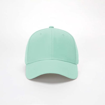ZH Plain Adjustable Baseball Cap - Lot of 12 Unisex Blank Design Caps - color: Aqua Green