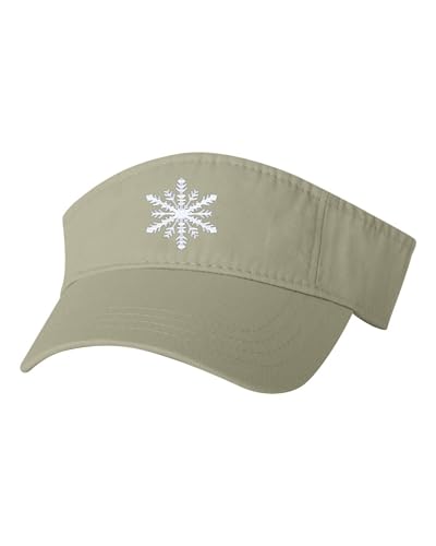 Go All Out Snowflake Cute Christmas Bucket Ponytail Visor Embroidered Cap Dad Hat - color: Khaki