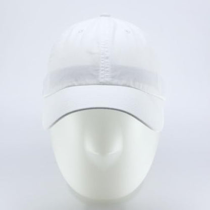 Washed Canvas Combed Cotton Unstructured Soft Crown Adjustable Dad Hat Baseball Cap - color: White Cp